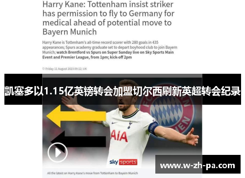 凯塞多以1.15亿英镑转会加盟切尔西刷新英超转会纪录 凯塞多以1.15亿英镑转会加盟切尔西刷新英超转会纪录